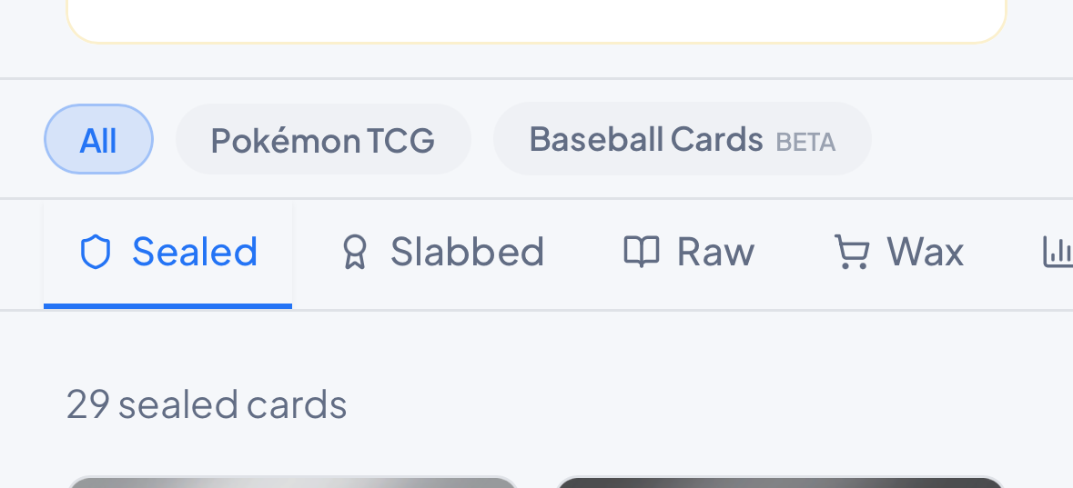 TCG tabs