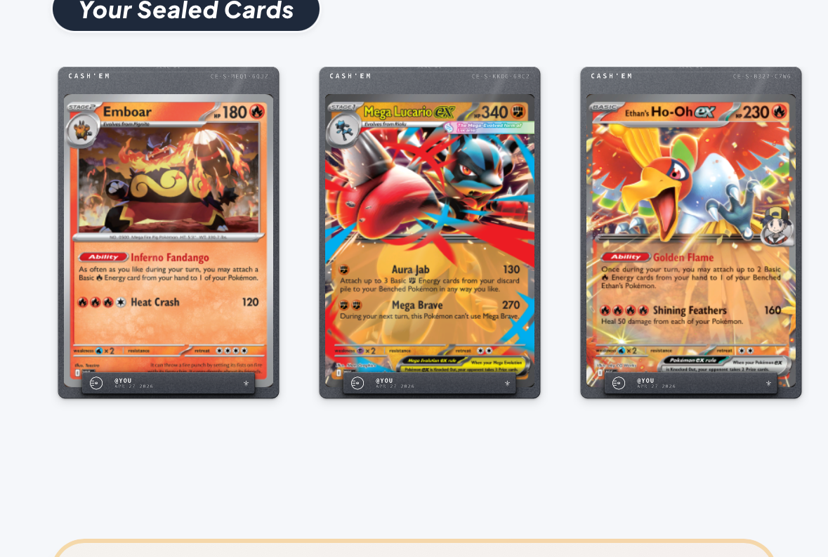 Sealed Cards